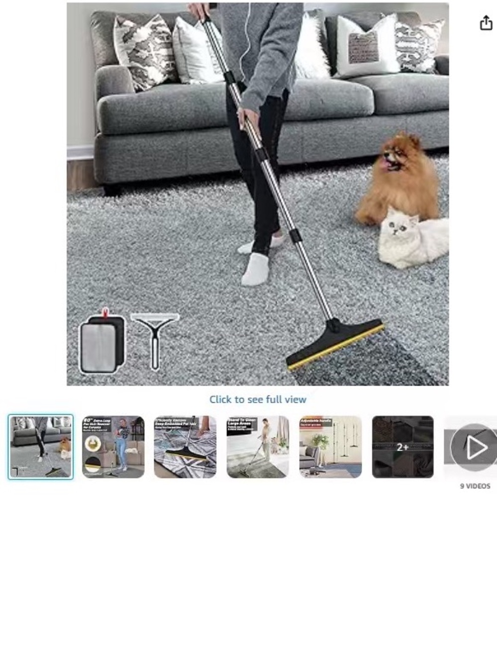 Brand new Carpet rake for pet hair removal